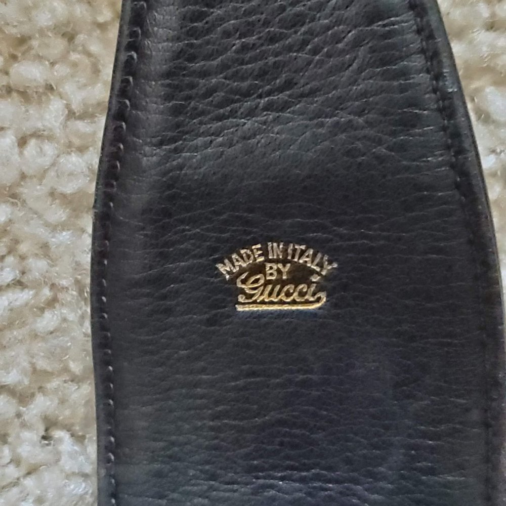Black Leather Tortoise Vintage Gucci Handbag - Picture 3 of 11
